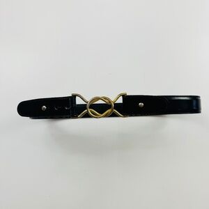 Barneys New York black belt with gold buckle